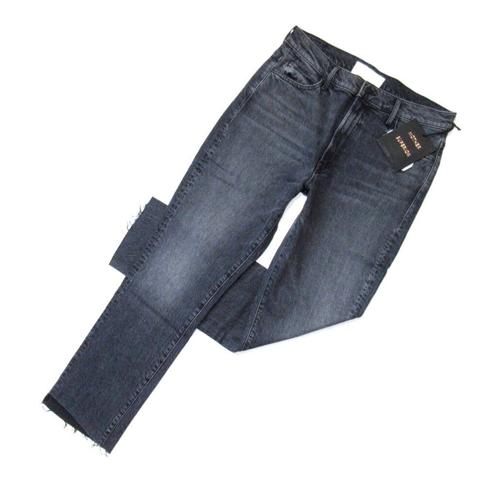 NWT Mother The Rascal Ankle Step Fray in Roadtrip Renegade Straight Jeans 30